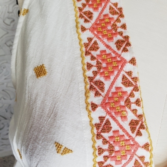 Lucky Brand Women's Embroidered Sleeveless Romantic Top L - Picture 3 of 9